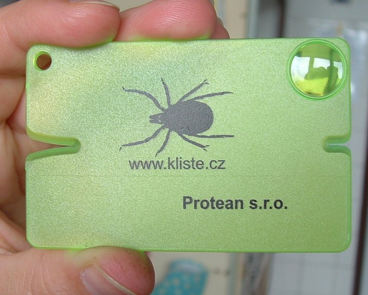karta na vytažení klíšťat