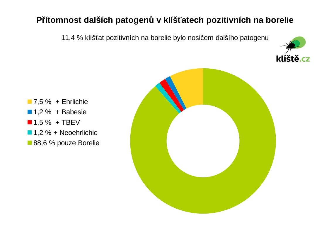 Přítomnost dalších patogenů v klíštěti