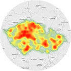 Mapa infikovaných klíšťat